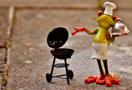 Figure funny barbecue
