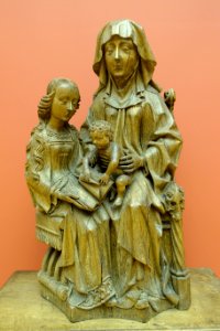 St. Anne with the Virgin and the Christ Child (Anna Selbdritt), by Dries Holthuys, c. 1495-1500, oak - Bode-Museum - DSC03163 photo