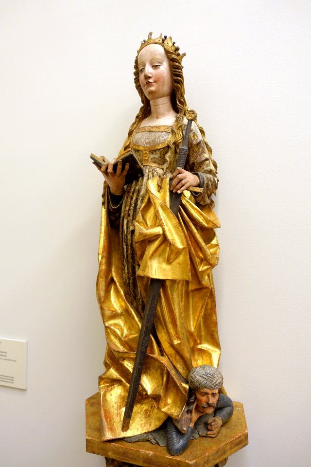 St. Catherine, Nurnberg, c. 1520, linden wood - Bode-Museum - DSC03270