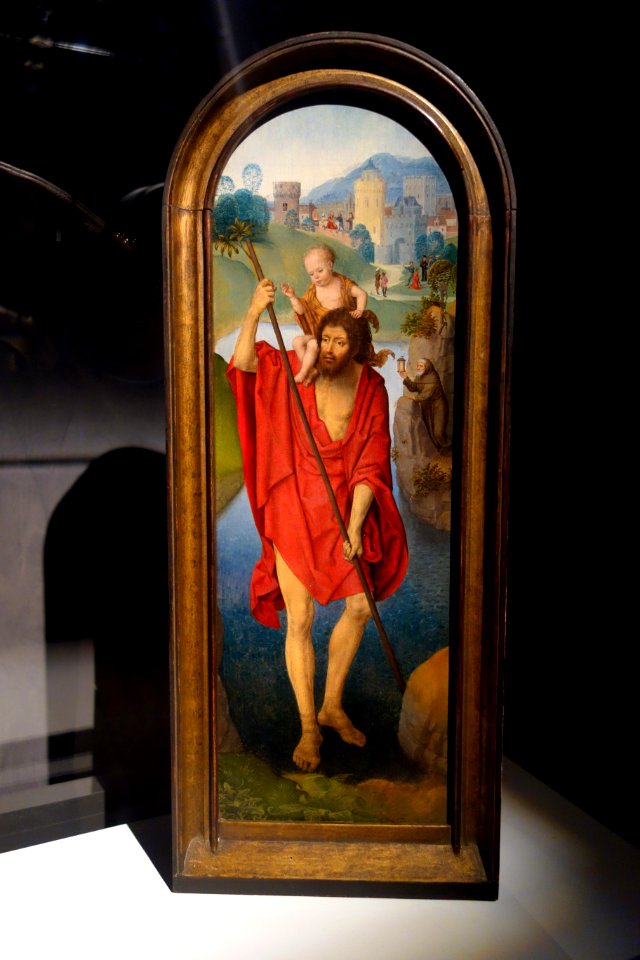St. Christopher by Hans Memling, c. 1479-1480, oil on panel - Cincinnati Art Museum - DSC03017