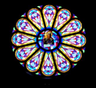 St. Anthony church (Cedar Rapids, Nebraska) S rose window