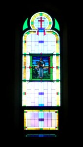 St. Anthony church (Cedar Rapids, Nebraska) E window 4 from front