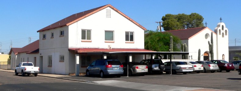 St. Anthony (Casa Grande) church and rectory from S 1