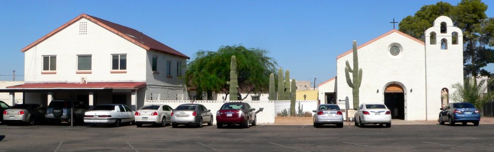 St. Anthony (Casa Grande) church and rectory from SE 1