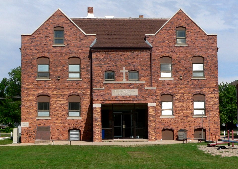 St. Boniface School (Elgin, Nebraska) from S 1