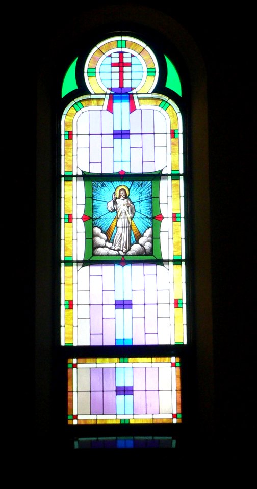 St. Anthony church (Cedar Rapids, Nebraska) E window 2 from front