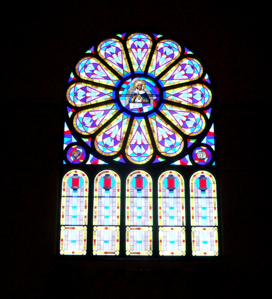 St. Anthony church (Cedar Rapids, Nebraska) E transept window 1