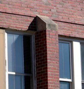 St. Boniface school (Sioux City) S side short pilaster