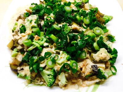Vegan vegetarian dish
