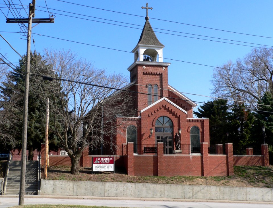 St. Benedict Church Nebraska City from NW 1