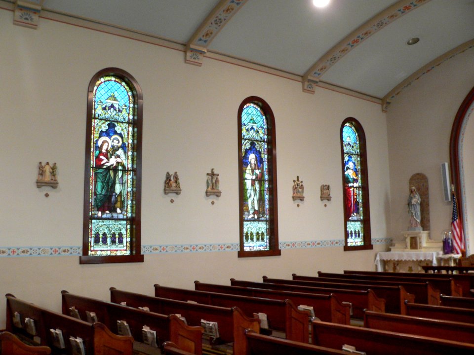 St. Benedict Nebraska City interior NE wall 1