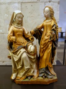 St. Anne with the Virgin and Child, Cologne, c. 1480, limewood, polychrome - Museum Schnütgen - Cologne, Germany - DSC00186