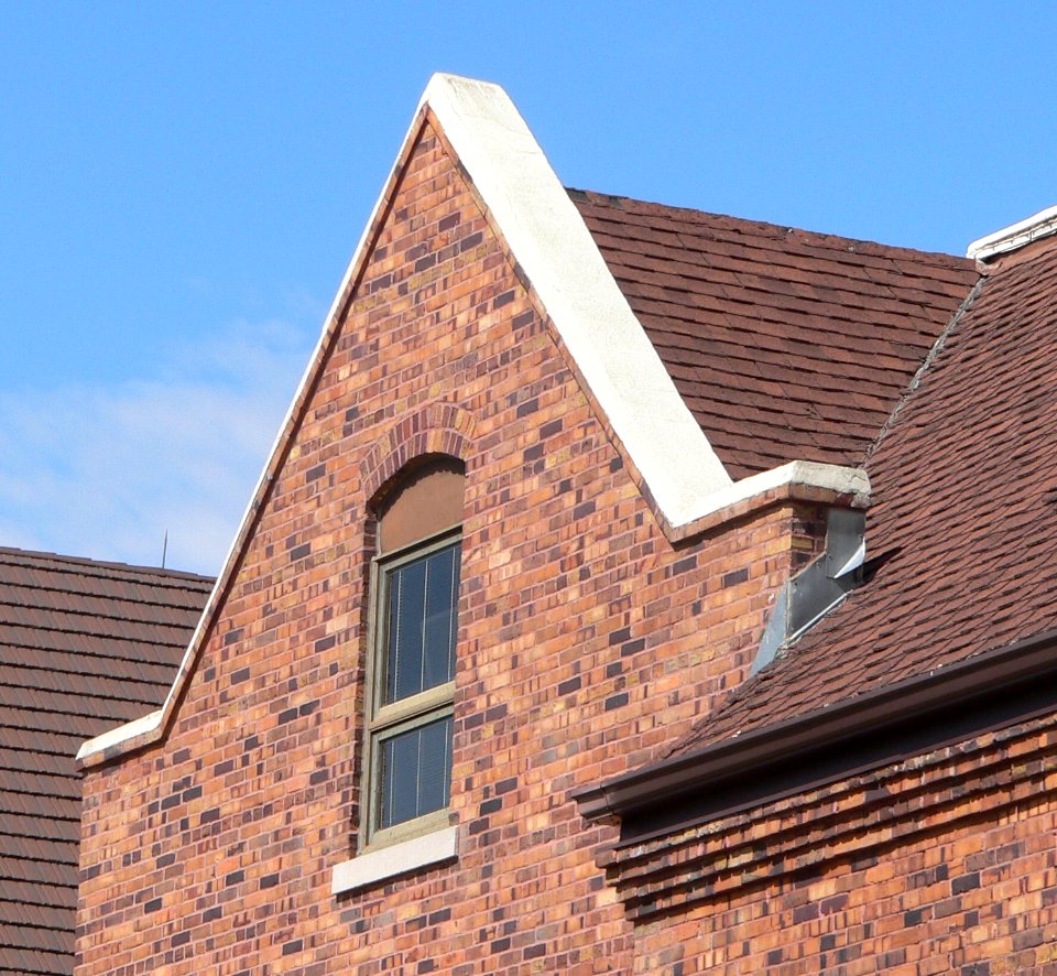 St. Boniface School (Elgin, Nebraska) W side N gable 1