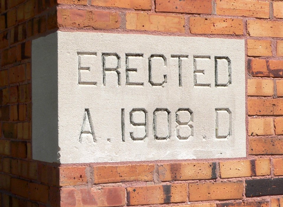 St. Boniface School (Elgin, Nebraska) cornerstone 1