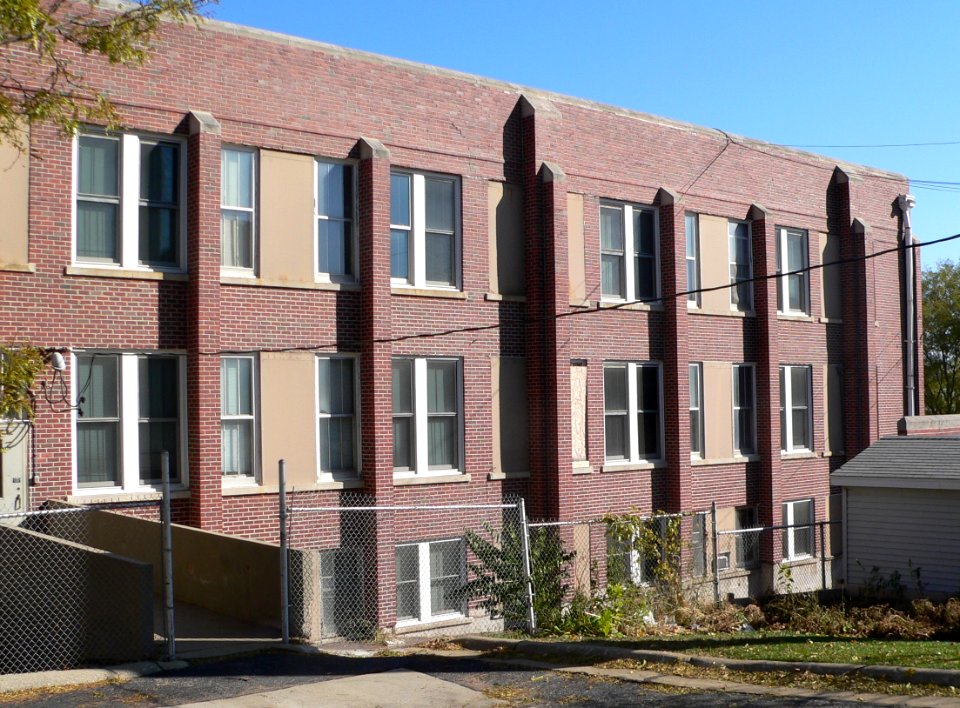 St. Boniface school (Sioux City) S side from SW 1