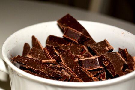 Chocolate pieces black chocolate