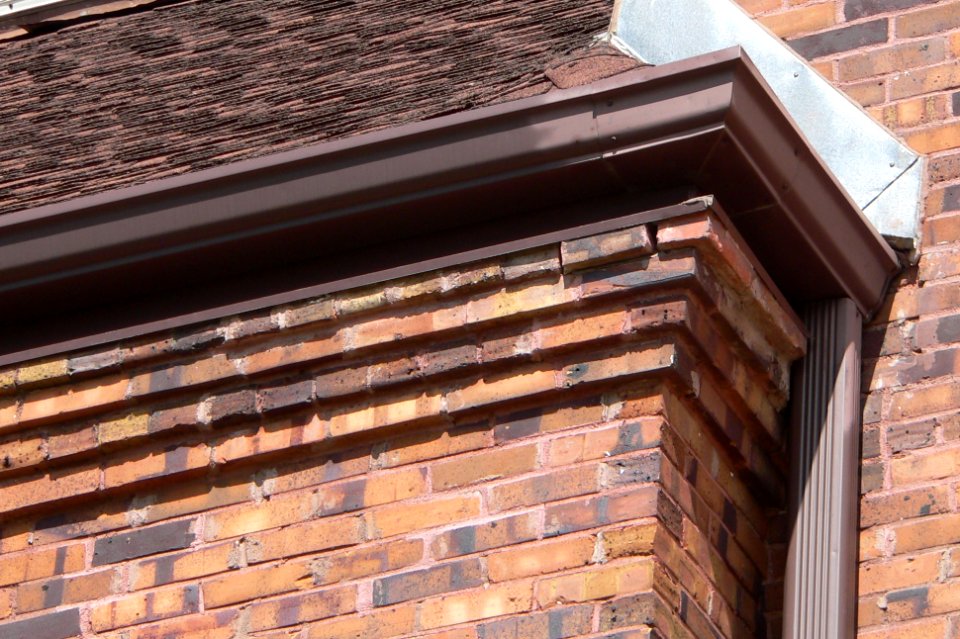 St. Boniface School (Elgin, Nebraska) W side upper corbel 2