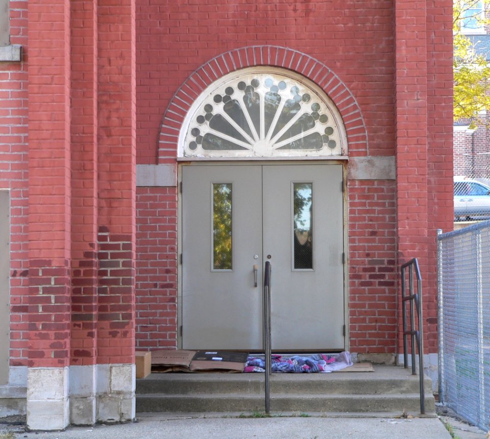 St. Boniface school (Sioux City) NW door