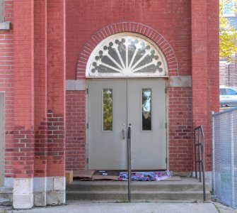 St. Boniface school (Sioux City) NW door