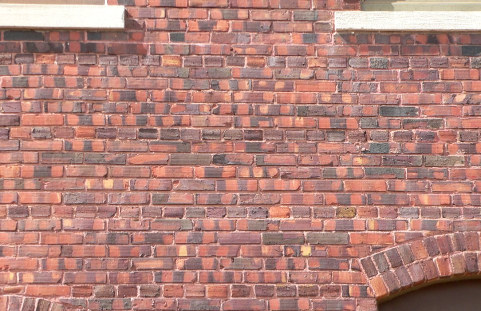 St. Boniface School (Elgin, Nebraska) S side bricks 1