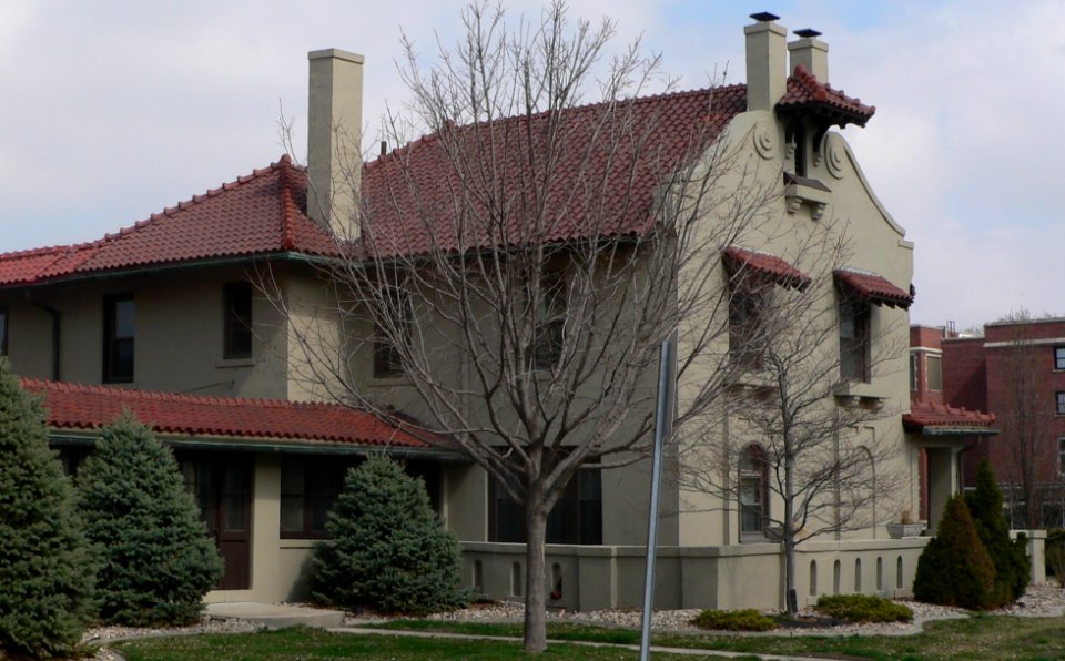 St. Frances Cabrini rectory Omaha from SW 1