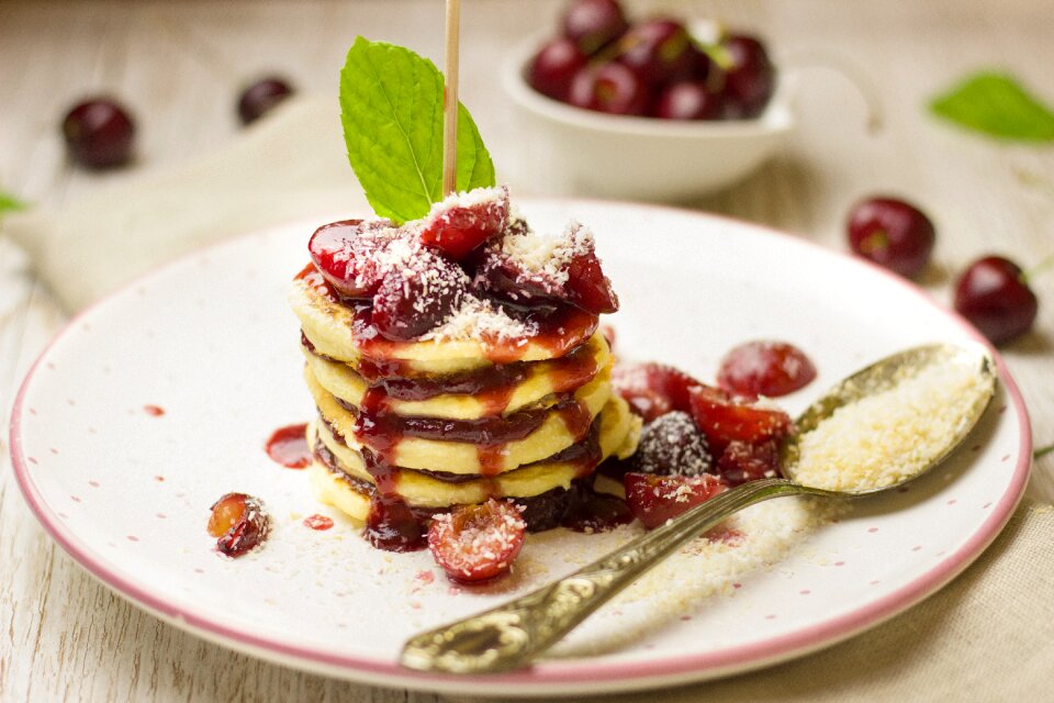 Coconut mint dessert photo