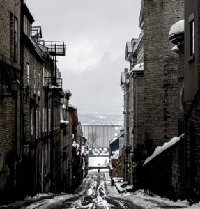 Street in quebec city photo