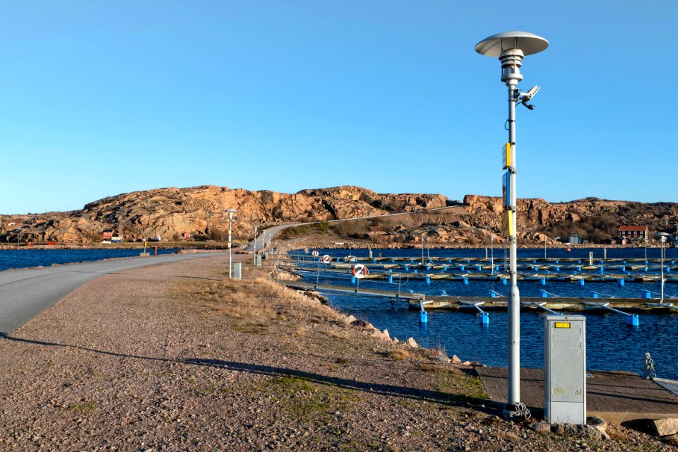 Street lamp in Lysekils Marina, Ramsvik