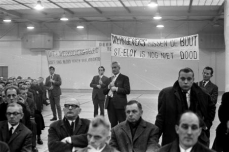 St. Eloy Katholieke Bond van metaalbewerkers bijeen in Utrecht i.v.m. nieuwe CAO, Bestanddeelnr 921-9197