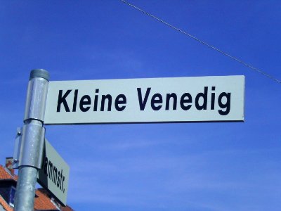 Street sign Kleine Venedig Hildesheim photo