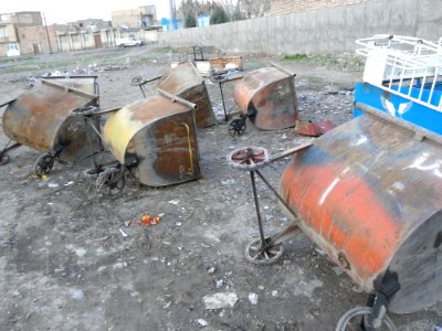 Street Sweeper carts,disordered & messy in Nishapur 2