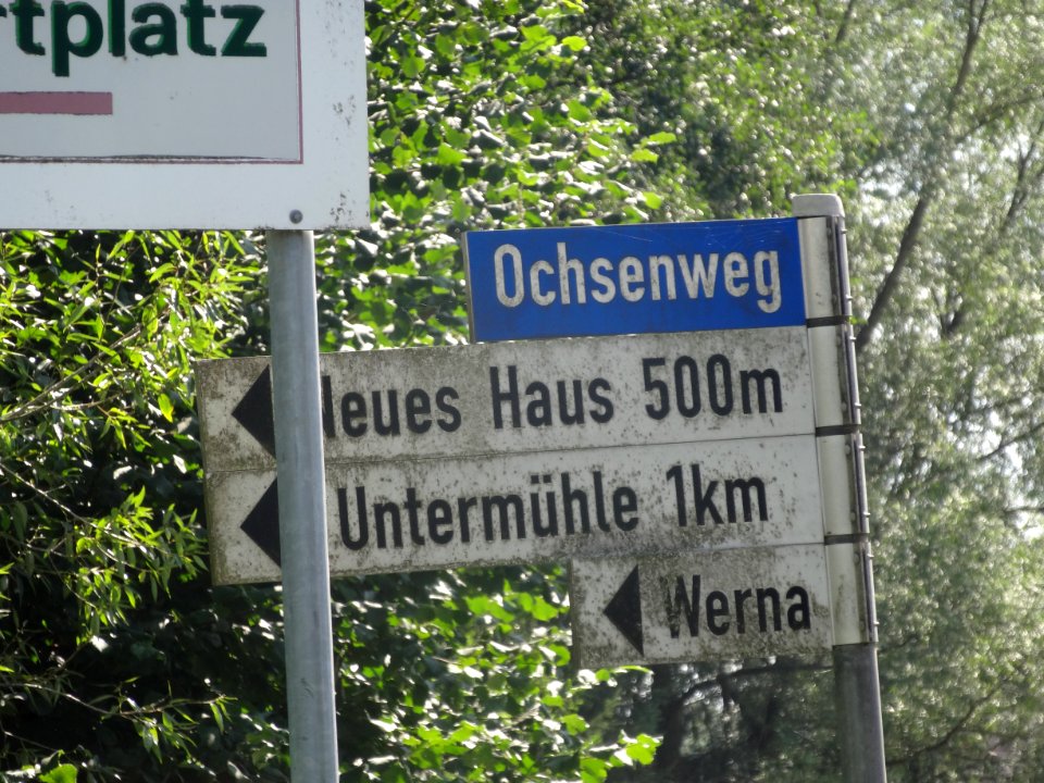 Street sign Cleysingen