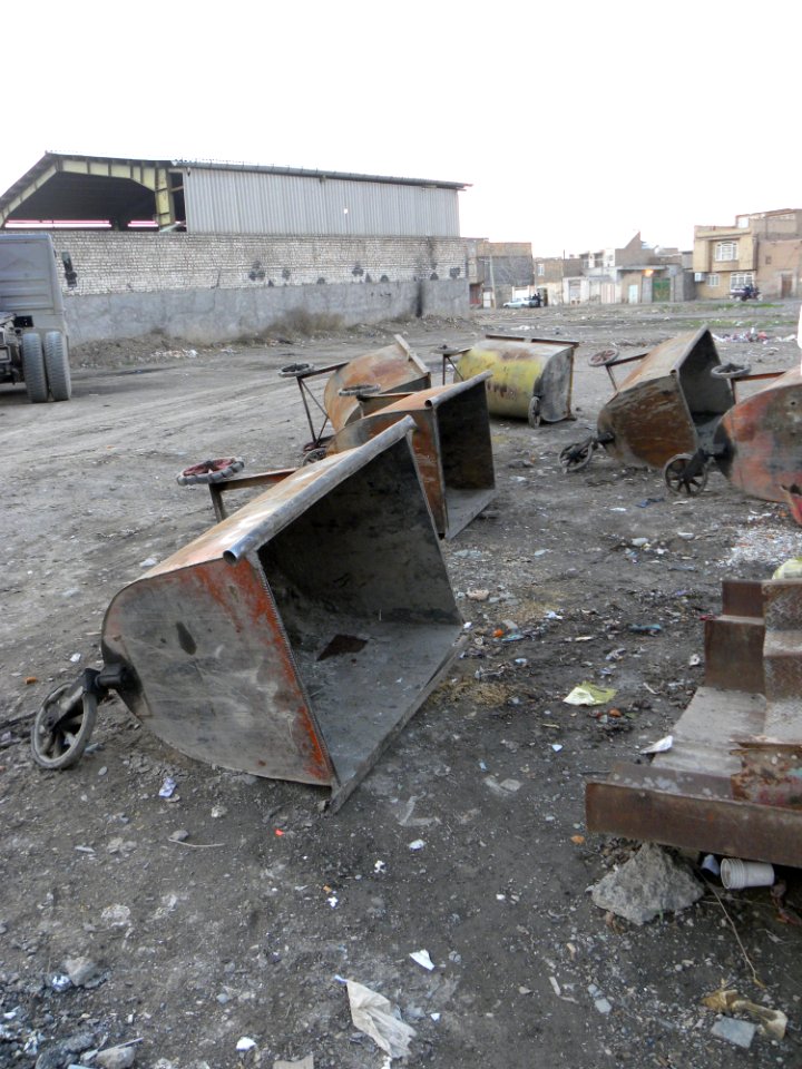 Street Sweeper carts,disordered & messy in Nishapur 1