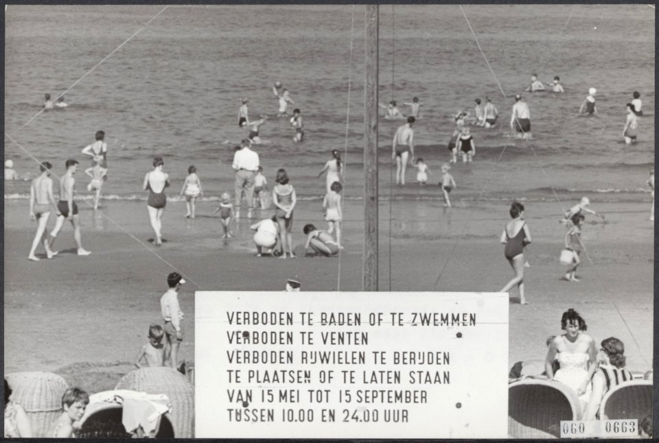Stranden, badplaatsen, verkeerstekens, Bestanddeelnr 060-0663