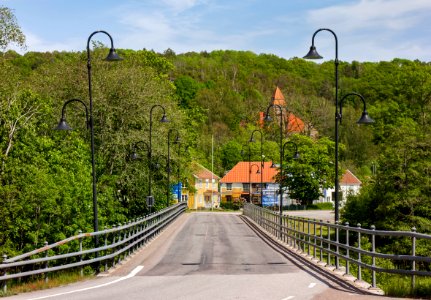 Street lights on Kvistrum bridge in Munkedal 2