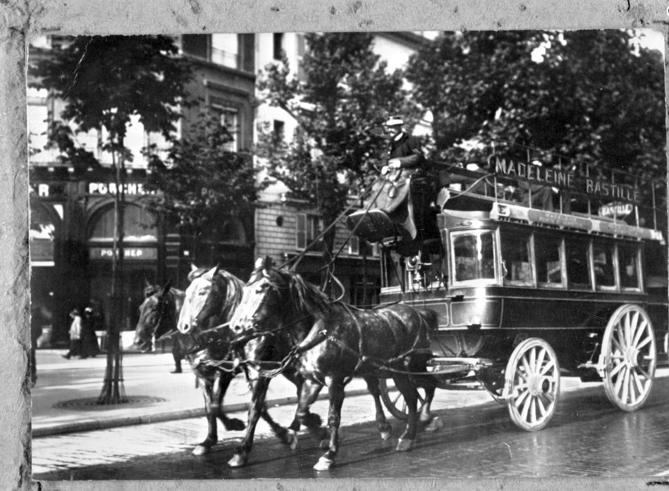 Straatbeelden, paarden, wagens, koetsiers, Bestanddeelnr 252-9276