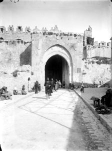 Straatbeelden, poorten, damascus poort, Jordanië, Bestanddeelnr 254-6121