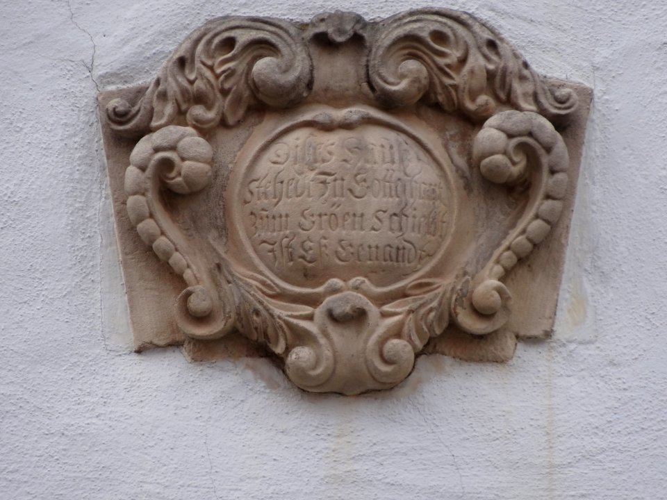 Straßeneckentafel Hauptmarkt 33, Gotha