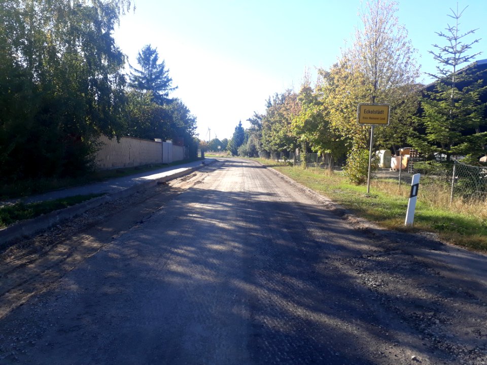 Straßenbauarbeiten Eckoldstädt