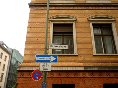 Straßenschild Bunsenstr 2011