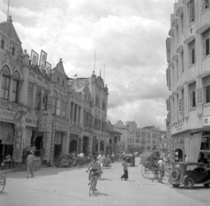 Straat in de Chinese wijk van Kuala Lumpur, Bestanddeelnr 255-6665