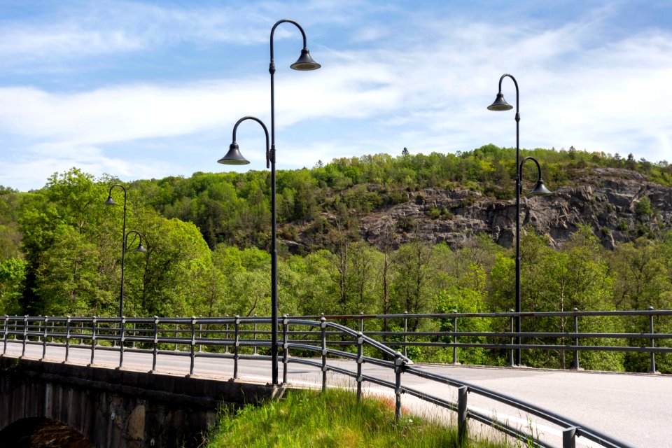 Street lights on Kvistrum bridge in Munkedal 1