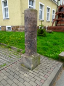 Straßenrundsäule (Meilensäule) Chemnitz-Grüna (2)