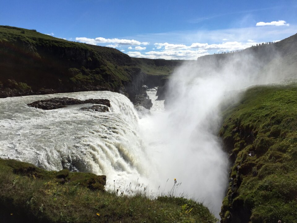 Island waterfall scenery