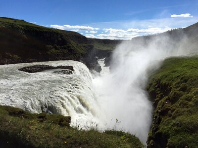 Island waterfall scenery