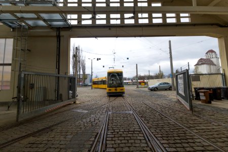 Straßenbahnwagen 2535 im Betriebshof Waltherstraße Dresden (4)