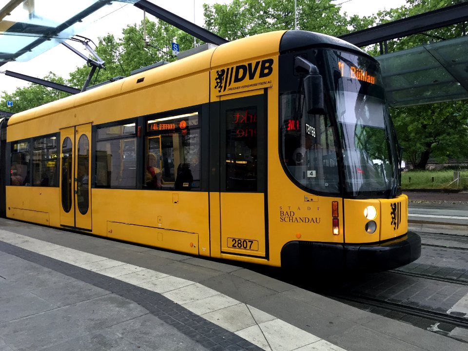 Straßenbahnwagen 2807 "Stadt Bad Schandau" Dresden
