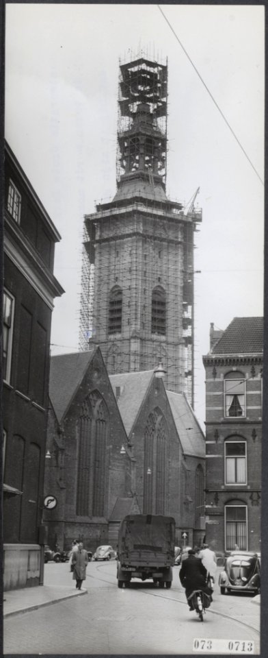 Straatbeelden, restauraties, torens, kerken, Groenmarkt, Bestanddeelnr 073-0713
