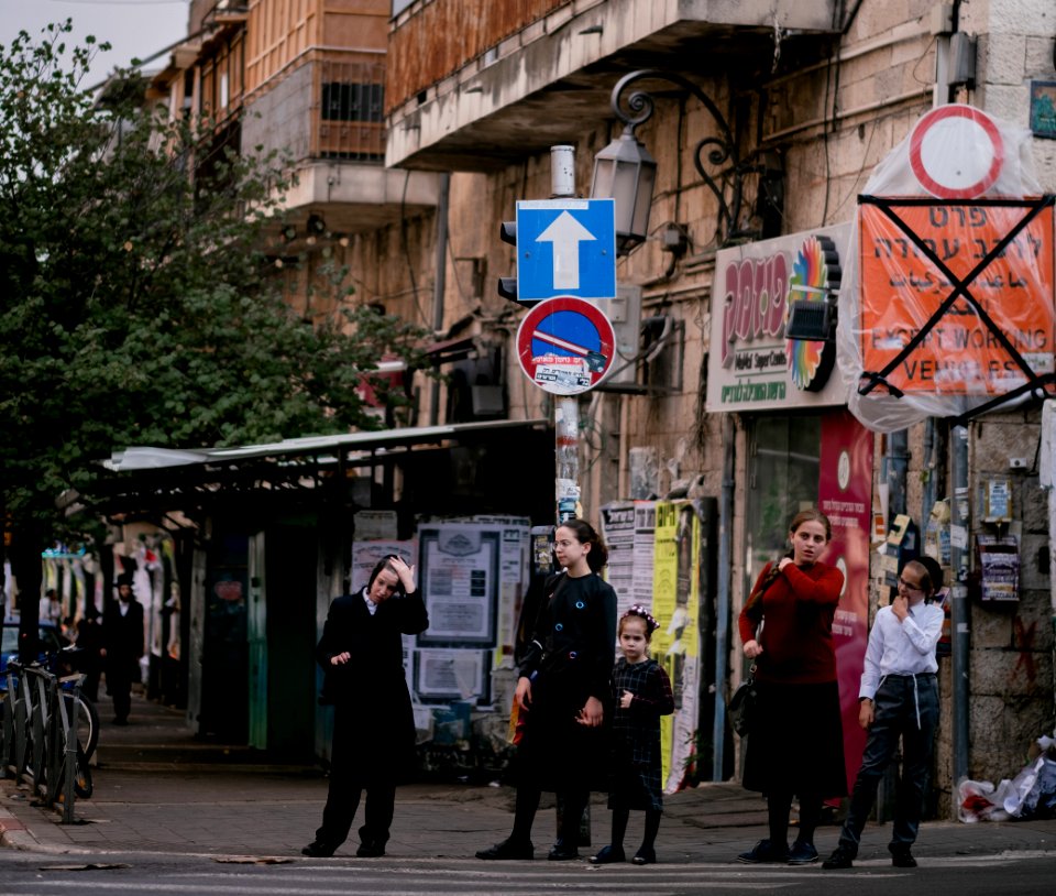 Street in Mea Shearim during Sukkot 2019