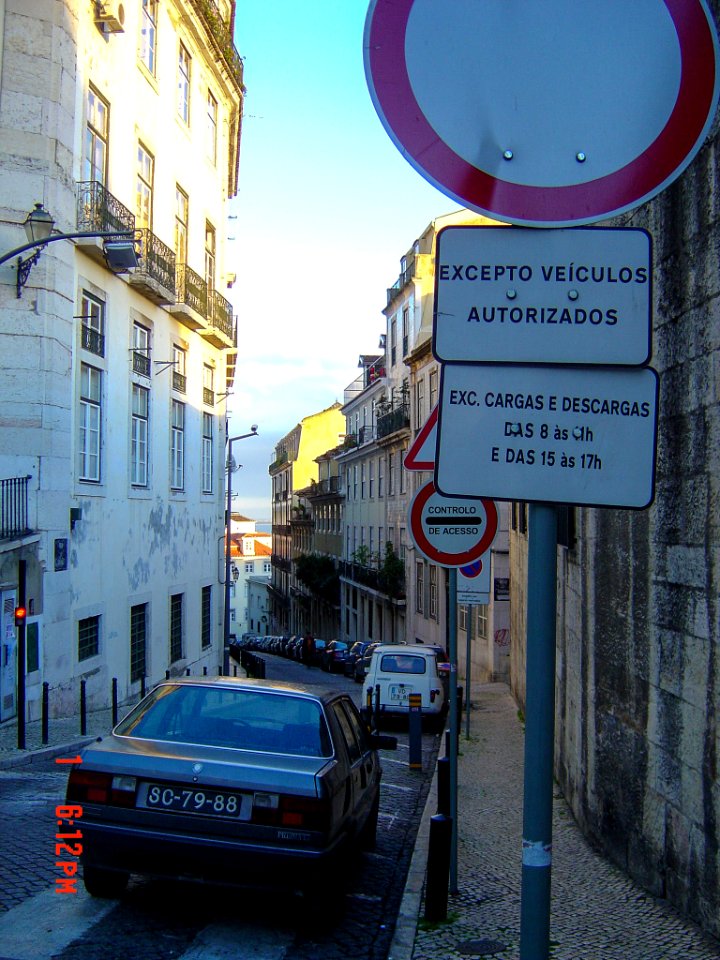 Street in Lisbon 2006 New Year 03